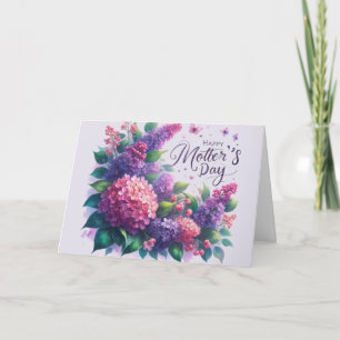 Hübsche Lilacs Mother' Day Floral "Mama" Karte