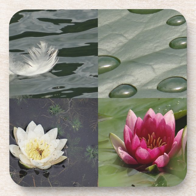 Hübsche Lilien Getränkeuntersetzer (Vorderseite)