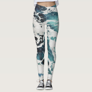 Hübsche Meereswellen Leggings