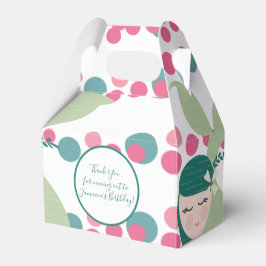 Hübsche Meerjungfrau Pink und grüne Confetti Geschenkschachtel