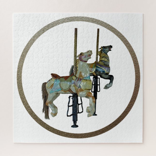 Hübsche Mergo Round Carousel Pferde (Vertikal)