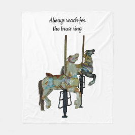 Hübsche Mergo Round Carousel Pferde Fleecedecke