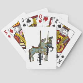 Hübsche Mergo Round Carousel Pferde Spielkarten