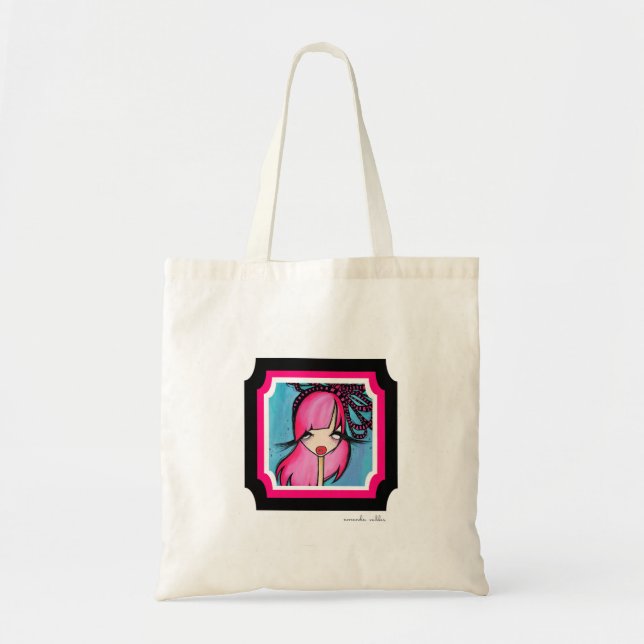 "Hübsche mit Augen" Tasche (Vorne)