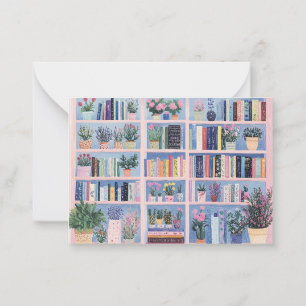 Hübsche Mitteilungskarten der virtuellen Bibliothe