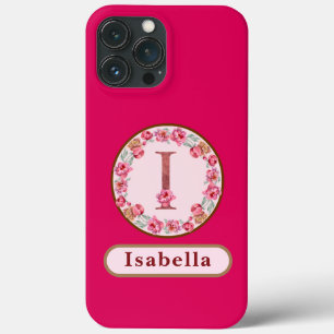 Hübsche Monogramm I Floral Case-Mate iPhone Hülle