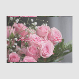 Hübsche Mütter Tag rosa Rosengewebe Papier