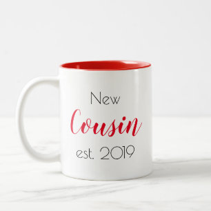 Hübsche neue Cousinen-Familie Personalisiert Mädch Zweifarbige Tasse