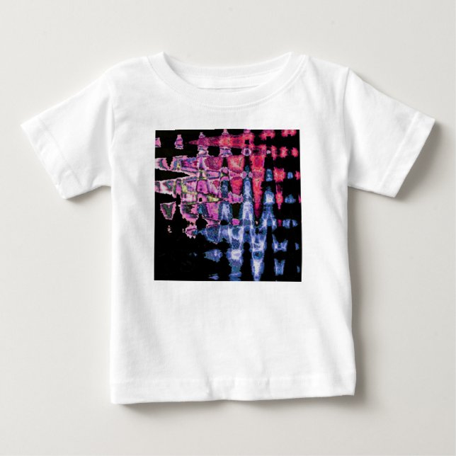 Hübsche Niedliche Lila Asche Grau- und Schwarzwass Baby T-shirt (Vorderseite)
