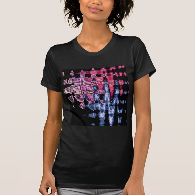 Hübsche Niedliche Lila Asche Grau- und Schwarzwass T-Shirt (Vorderseite)