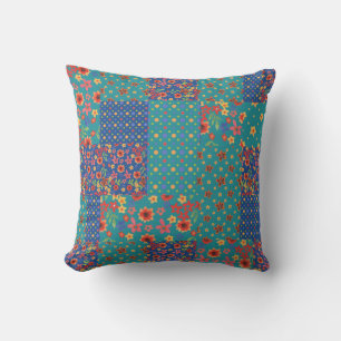 Hübsche Nostalgische Imitate Patchwork Pattern Mus Kissen