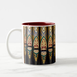 Hübsche Orgelpfeife-Tasse Zweifarbige Tasse