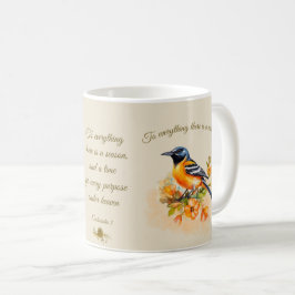 Hübsche Oriole Songbird-Tasse mit Biokosatz Kaffeetasse