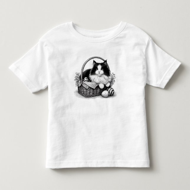 Hübsche Osterkätzchen Kleinkind T-shirt (Vorderseite)