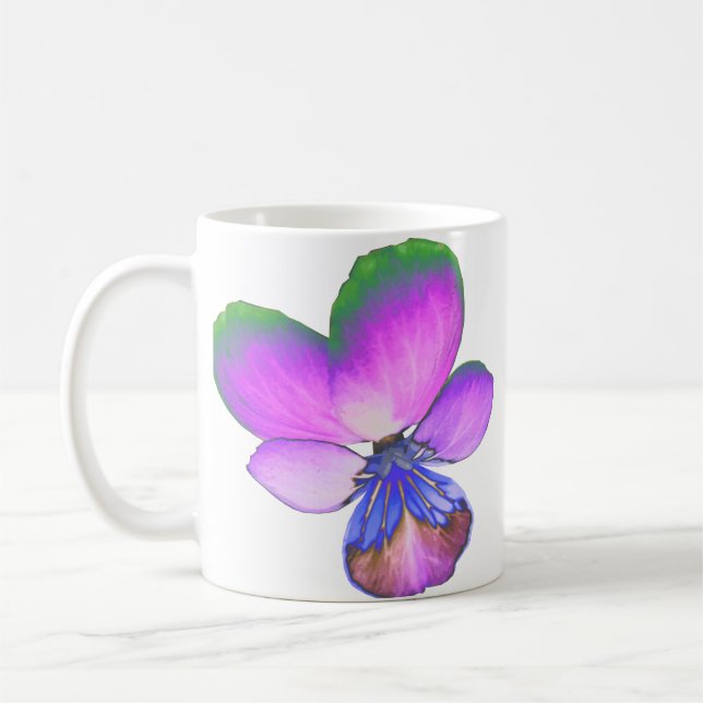 Hübsche Pansy Tasse (Links)