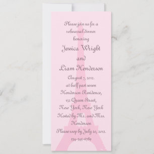 Hübsche Pariser Probe Einladung