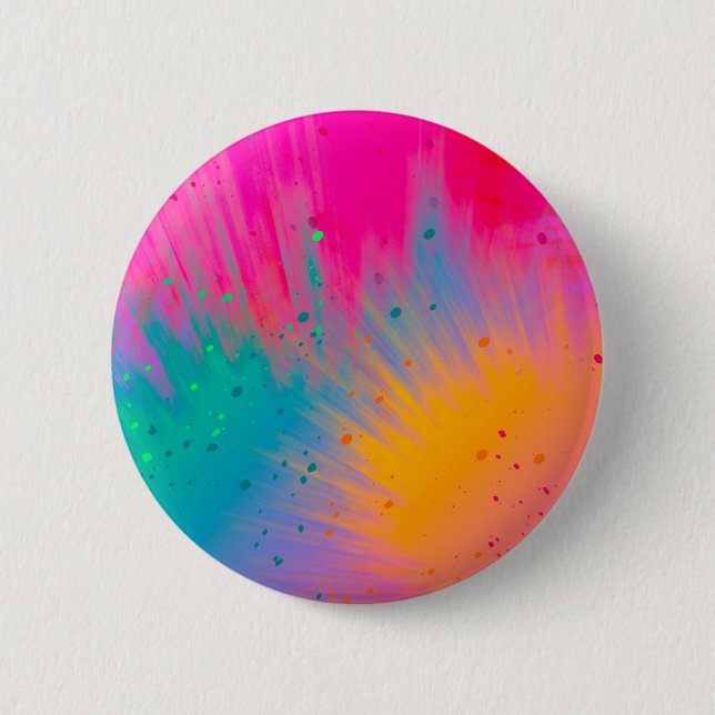 Hübsche Pastel Abstrakt gefärbt Button (Vorderseite)