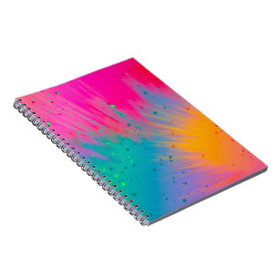 Hübsche Pastel Abstrakt gefärbt Notizblock