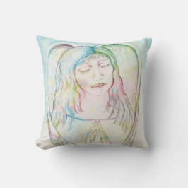 Hübsche Pastel Angel im Gebet Kissen
