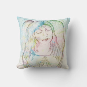 Hübsche Pastel Angel im Gebet Kissen