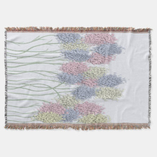 Hübsche Pastel-farbige Blume Decke