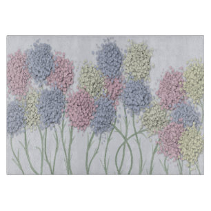 Hübsche Pastel-farbige Blume Schneidebrett