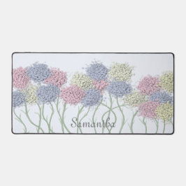 Hübsche Pastel-farbige Blume Schreibtischunterlage