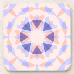Hübsche Pastel Lila Peach Star Eclectic Kitsch Getränkeuntersetzer