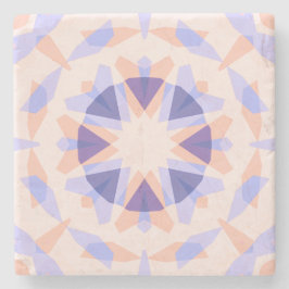Hübsche Pastel Lila Peach Star Eclectic Kitsch Steinuntersetzer