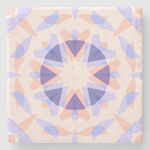 Hübsche Pastel Lila Peach Star Eclectic Kitsch Steinuntersetzer