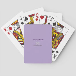 Hübsche Pastel Lilac / Lavendel / Lila Spielkarten
