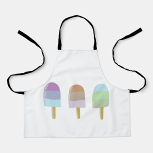 Hübsche Pastel Popsicle Illustration Kinder Schürze