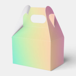 Hübsche Pastel Rainbow Gradient Wedding Geschenkschachtel