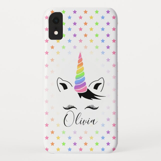 Hübsche Pastel Unicorn Case-Mate iPhone Hülle (Rückseite)