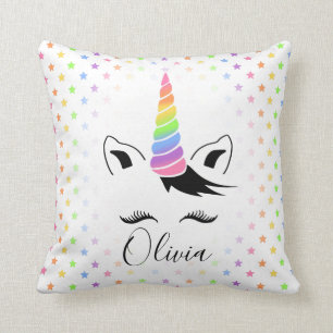 Hübsche Pastel Unicorn Kissen