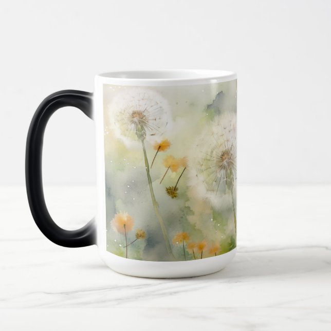 HÜBSCHE PASTEL WATERCOLOR DANDELION BLUME VERWANDLUNGSTASSE (Links)