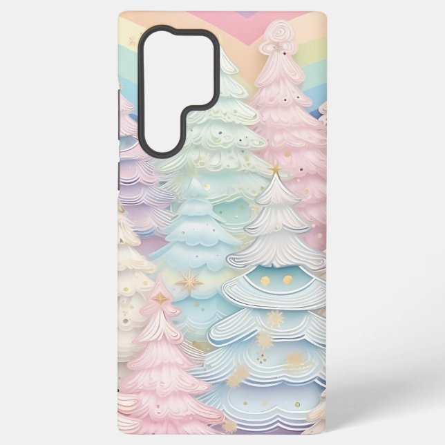 HÜBSCHE PASTELFARBENE WEIHNACHTEN SAMSUNG GALAXY HÜLLE (Rückseite)