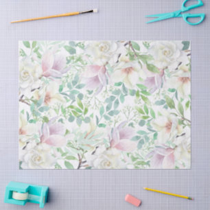 Hübsche Pastell-Aquarell-Ephemere-Floral-Decoupage Seidenpapier