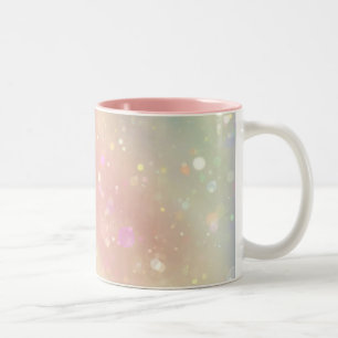 Hübsche Pastell-Blasen Zweifarbige Tasse