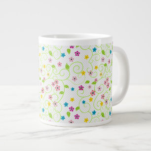 Hübsche Pastell-Blume Spezielle Tasse