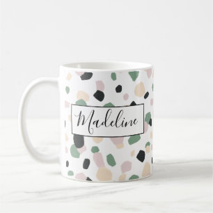 Hübsche Pastell Color Polka Dot Kaffee Tasse