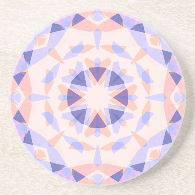 Hübsche Pastell Lila Peach Star Girls Decorative Getränkeuntersetzer (Vorne)