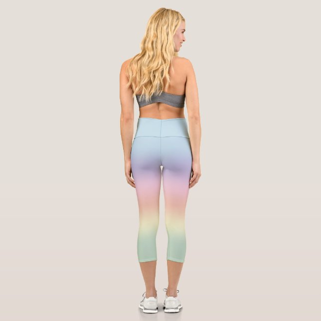 Hübsche Pastell-Mischung Capri Leggings (Rückseite)
