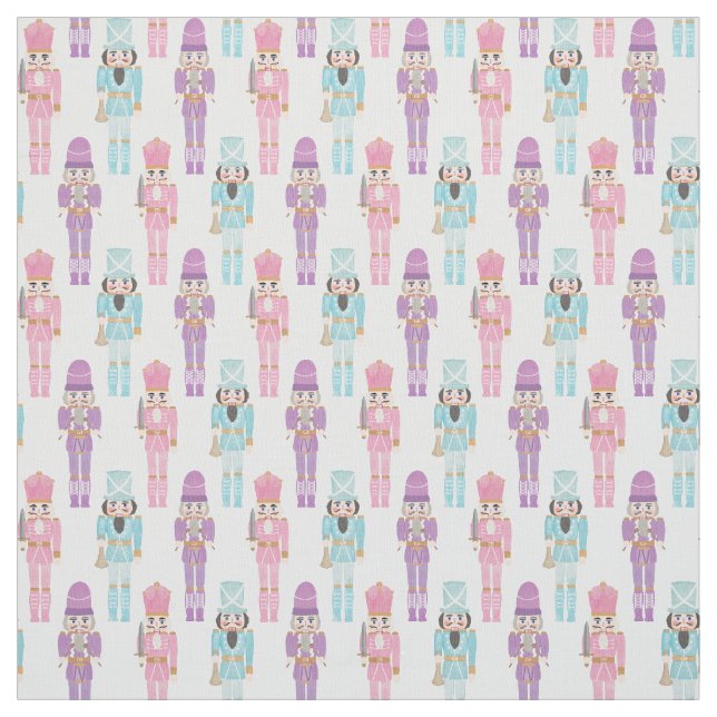 Hübsche Pastell Nutcracker Soldiers Holidays Handw Stoff (Muster)