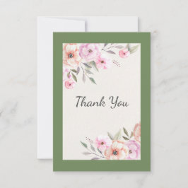 Hübsche Pastell-Petalen Dankeskarte