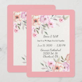 Hübsche Pastell-Petalen Einladung