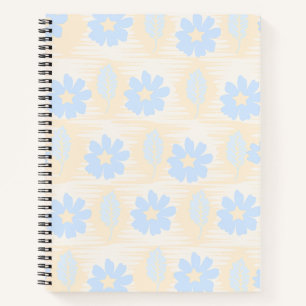 Hübsche Pastellblaue Floral Notizbuch