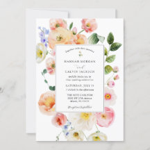 Hübsche Pastellblütenhochzeit