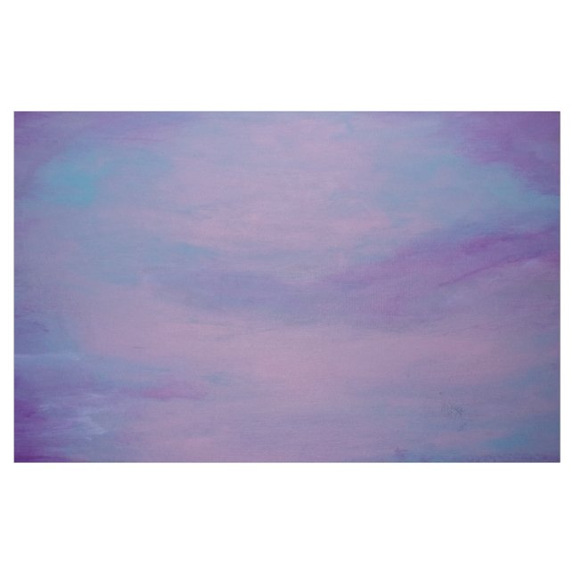 Hübsche Pastelle | Niedlich Pink Cloud Lila Blue S Stoff (Yard (91,4 cm))