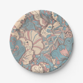 Hübsche Pastellfarben Pappteller